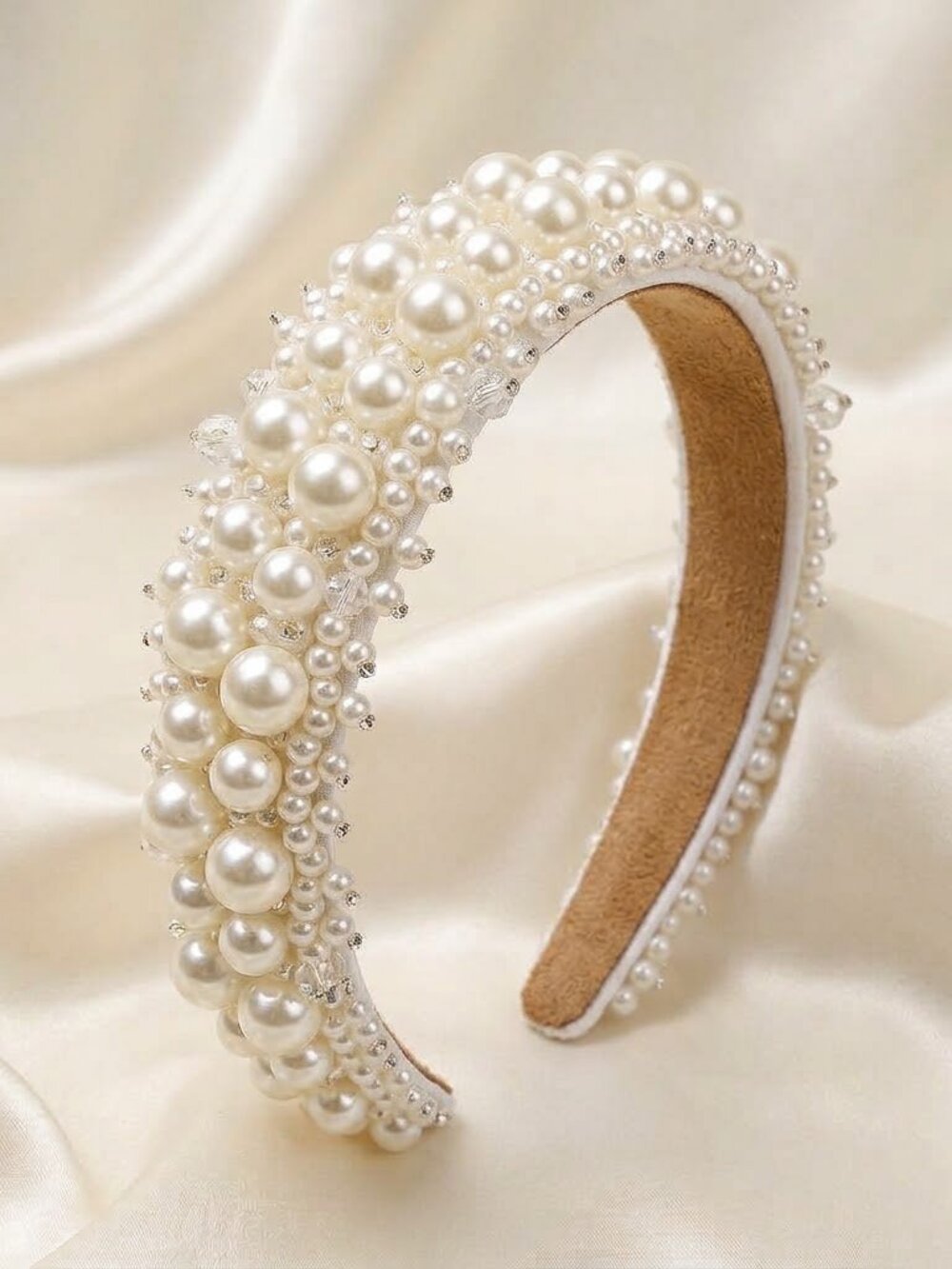 Boutique Handmade Intricate Pearl Head Piece - NEW